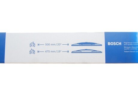 Двірники (щітки склоочисника) 500 мм bosch 3397118566