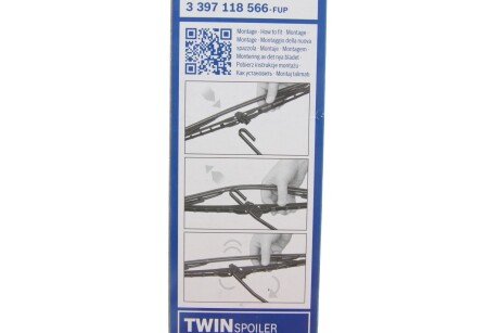 Двірники (щітки склоочисника) 500 мм bosch 3397118566