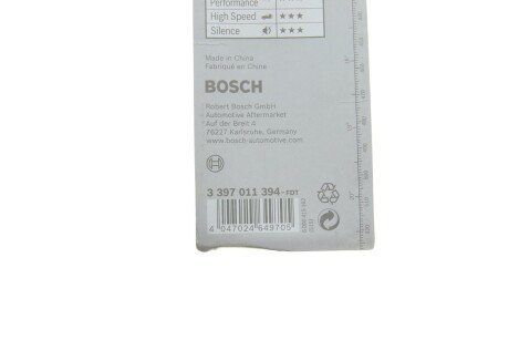 Щетка стеклоочистителя (дворник) bosch 3397011394