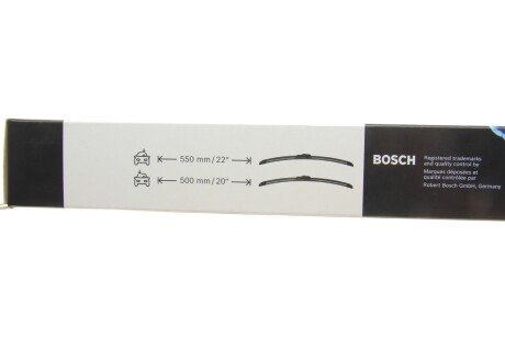 Двірники (щітки склоочисника) 500 мм bosch 3397014211