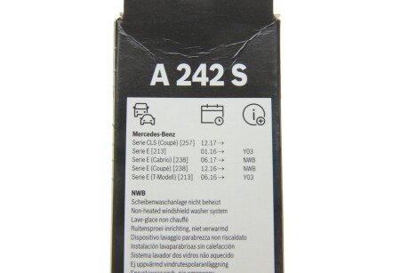 Щетка стеклоочистителя (дворник) bosch 3397014242