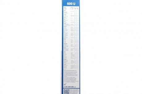 Щітки склоочисника 600U TWIN 600mm bosch 3397004586