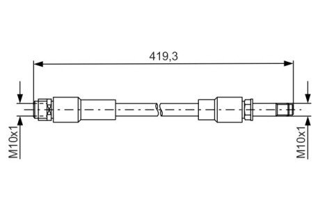 Шланг тормозной задний bosch 1987481674 на Мерседес CLA-Class C117/X117