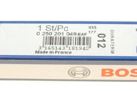 Свеча накала bosch 0250201049