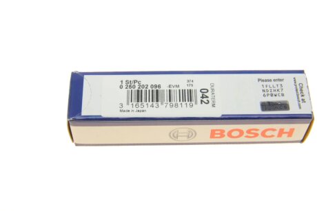 Свічка накалу bosch 0250202096