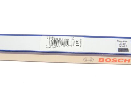 Свеча накала bosch F01G004031