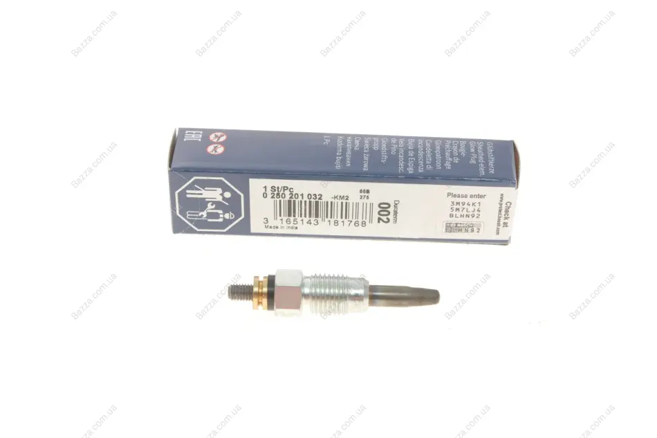 Свеча накаливания GLP002 VW T4, GOLF III 1.6-2.4 (пр-во BOSCH) bosch 0 250 201 032