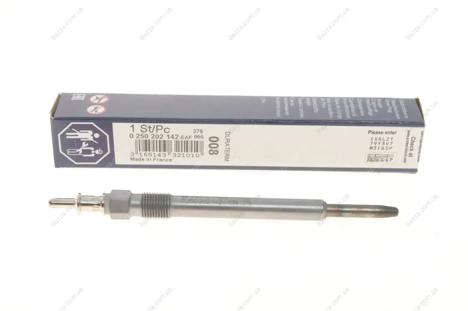 Свеча накаливания GLP008 MB C, E, VITO, SPRINTER 00-07 (пр-во BOSCH) bosch 0 250 202 142