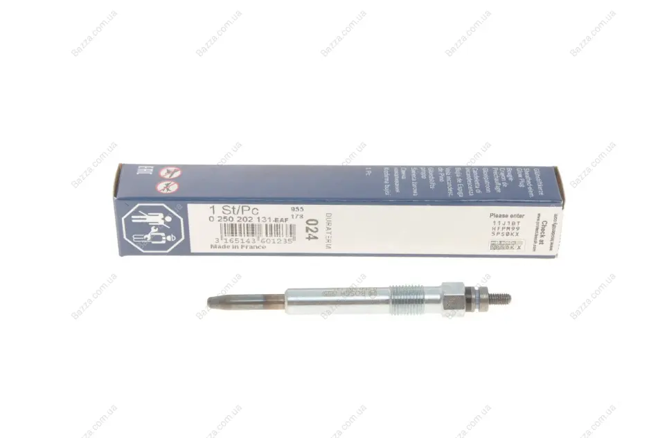 Свеча накаливания GLP024 FORD FOCUS, CONNECT 1.8 99-13 (пр-во BOSCH) bosch 0 250 202 131