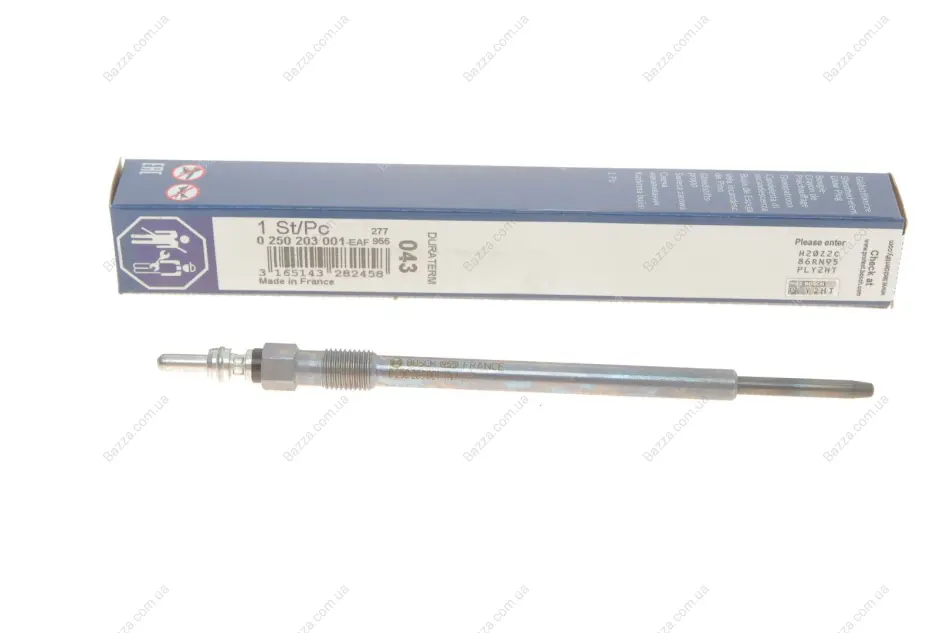 Свеча накаливания GLP043 OPEL VECTRA, ZAFIRA 1.9 04-10 (пр-во BOSCH) bosch 0250203001