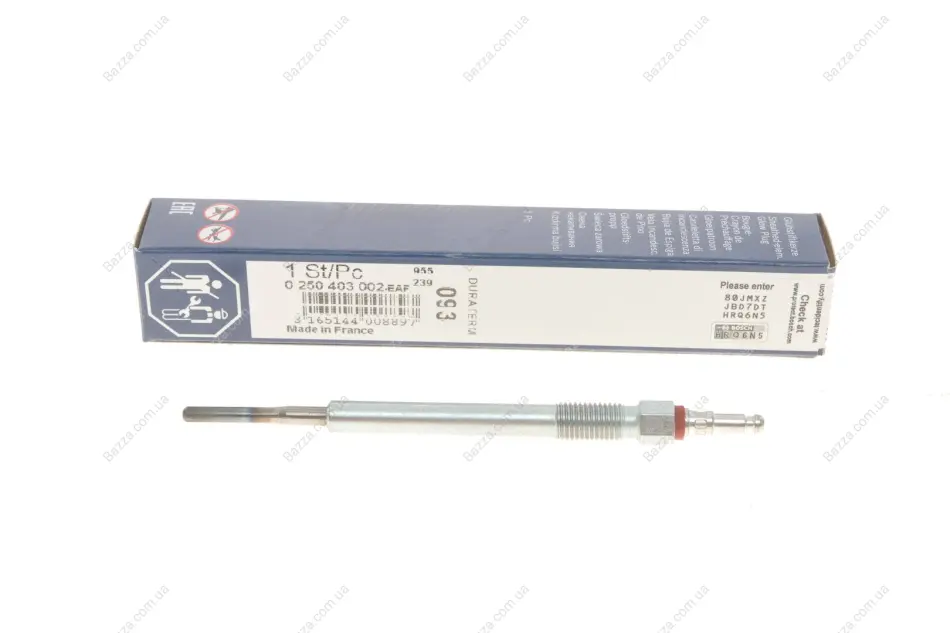 Свеча накаливания GLP093 VAG 2.0 TDI 03-08 (пр-во BOSCH) Bosch 0250403002 (фото 1)