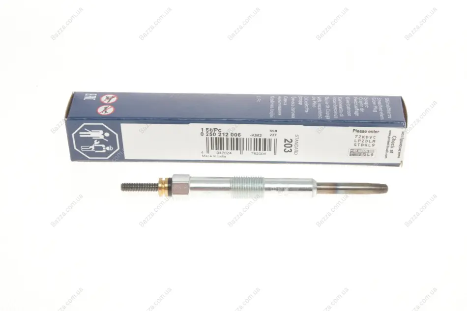 Свеча накаливания GLP203 HYUNDAI, KIA 1.5, 1.6, 2.0, 2.2 CRDI (пр-во BOSCH) bosch 0250212006