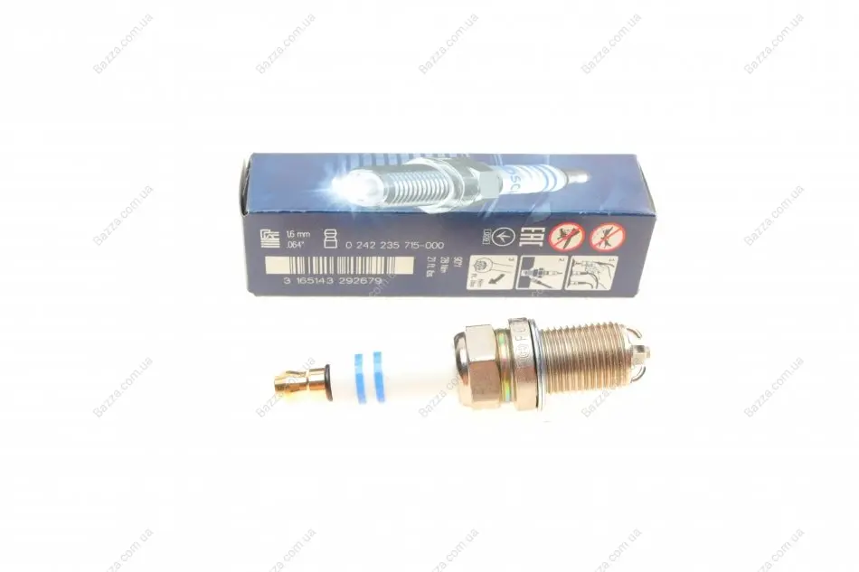 Свеча зажигания FGR7KQE0 NICKEL (AUDI) (пр-во BOSCH) Bosch 0242235715 (фото 1)