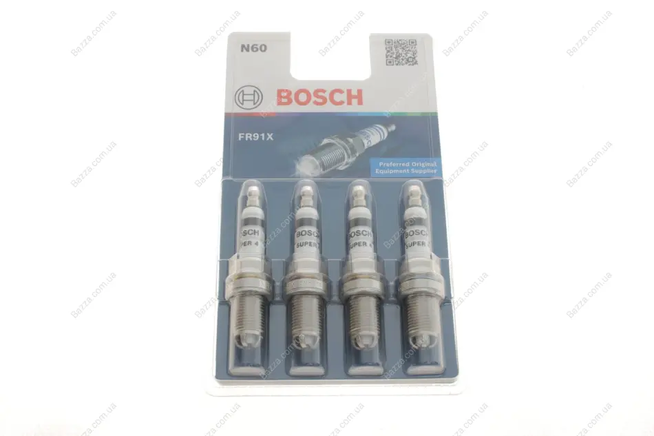 Свеча зажигания FR91X SUPER4 (OPEL) (4шт. блист.) (пр-во BOSCH) bosch 0242222804