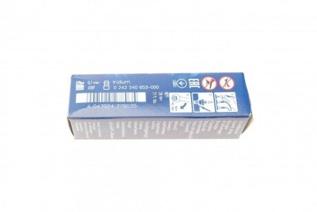 Іридієва свічка запалювання bosch 0242240653