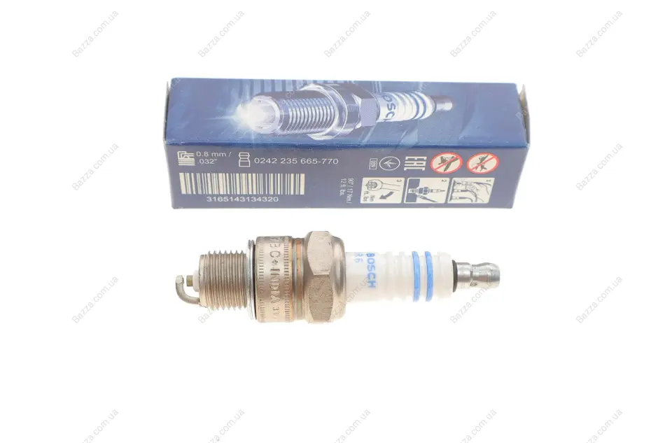 Свеча зажигания WR7ВC+ NICKEL (OPEL,VOLGA) (пр-во BOSCH) Bosch 0242235665 (фото 1)