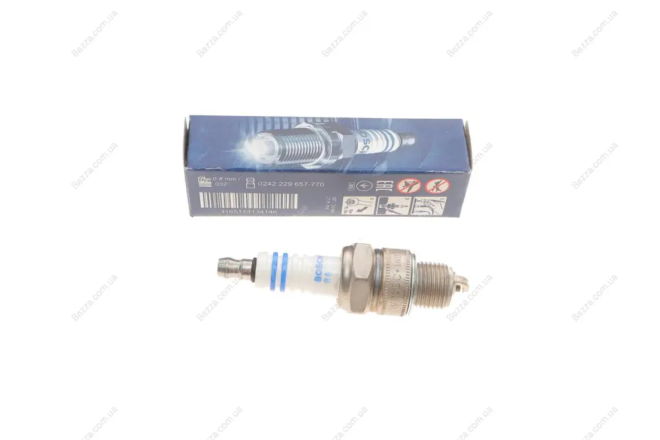 Свеча зажигания WR8BCE NICKEL (VOLGA,RENAULT) (пр-во BOSCH) Bosch 0242229657 (фото 1)