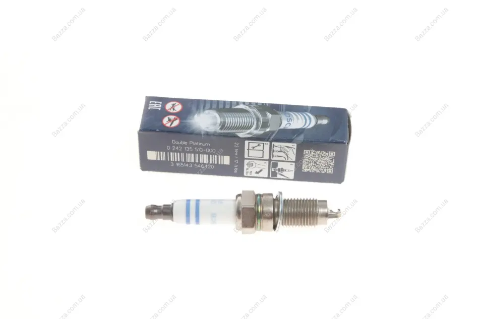 Свеча зажигания YR7LPP332W DOUBLE PLATINUM (PORSCHE,VW) (пр-во BOSCH) Bosch 0242135510 (фото 1)