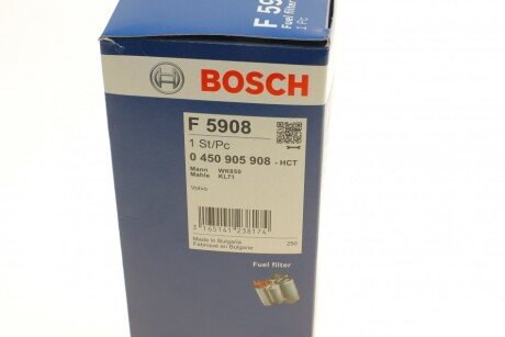 Топливный фильтр bosch 0450905908