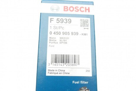 Топливный фильтр bosch 0 450 905 939