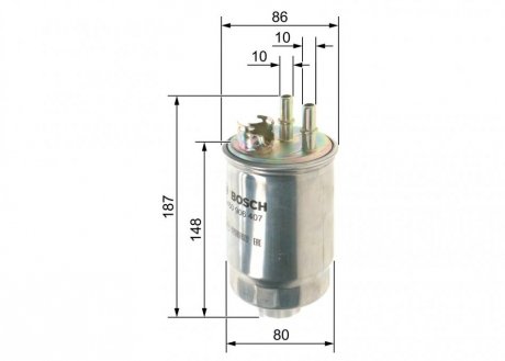 Топливный фильтр bosch 0450906407