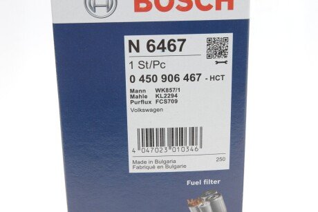 Топливный фильтр bosch 0450906467