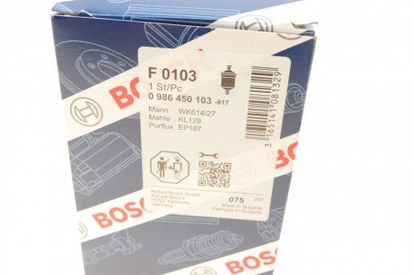 Топливный фильтр bosch 0986450103