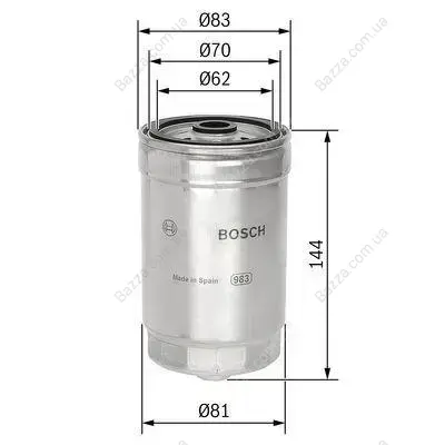 Паливний (топливный) фільтр Bosch 1457434314 (фото 1)