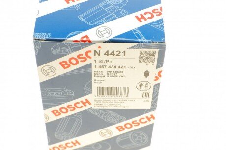 Паливний (топливный) фільтр bosch 1457434421