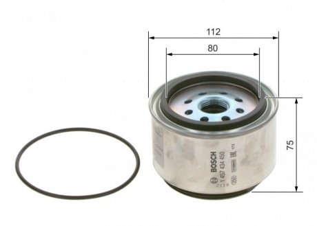 Паливний фільтр bosch 1457434450