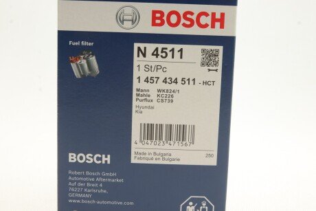 Топливный фильтр bosch 1457434511