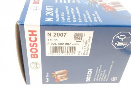 Паливний фільтр bosch F 026 402 007