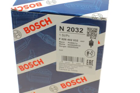 Топливный фильтр bosch F026402032
