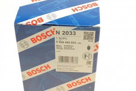 Топливный фильтр bosch F026402033
