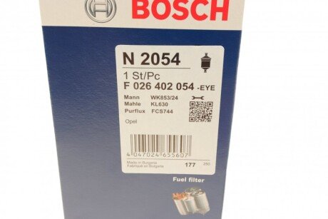 Топливный фильтр bosch F026402054