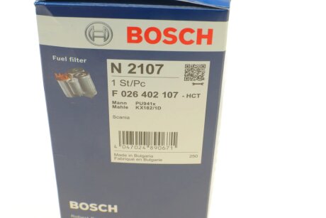 Топливный фильтр bosch F026402107