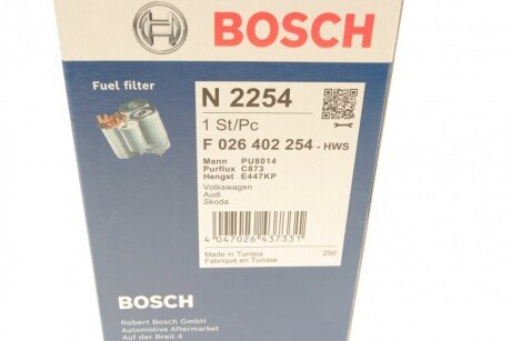 Топливный фильтр bosch F026402254