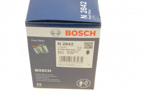Топливный фильтр bosch F026402842