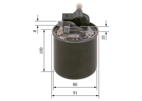 Топливный фильтр bosch F 026 402 843