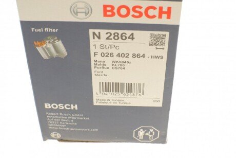Топливный фильтр bosch F026402864