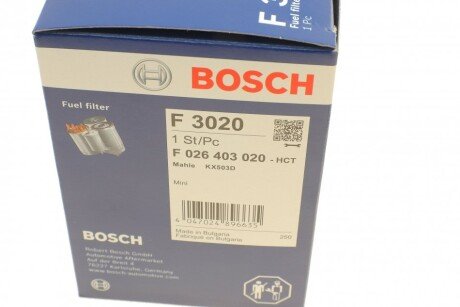 Паливний (топливный) фільтр bosch F026403020