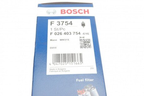 Топливный фильтр bosch F 026 403 754