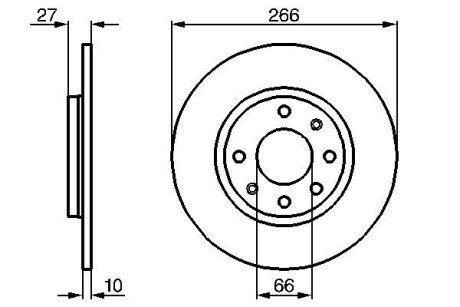 Тормозной диск bosch 0 986 478 090 на Пежо 405