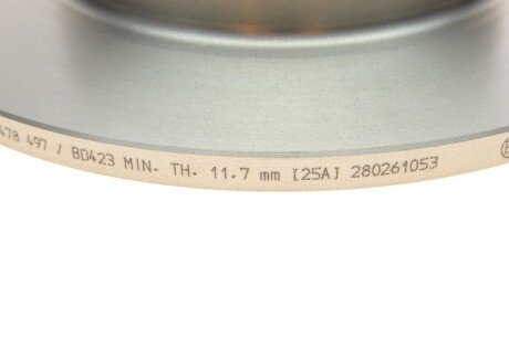 Тормозной диск bosch 0986478497