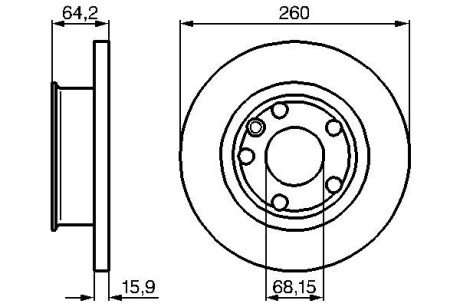 Тормозной диск bosch 0 986 478 547