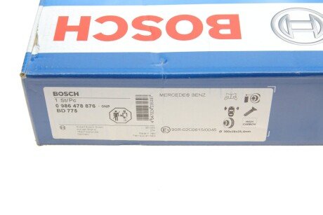 Тормозной диск bosch 0986478876