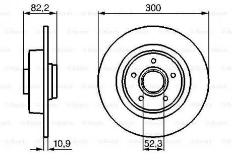 Задній гальмівний (тормозний) диск bosch 0986478971