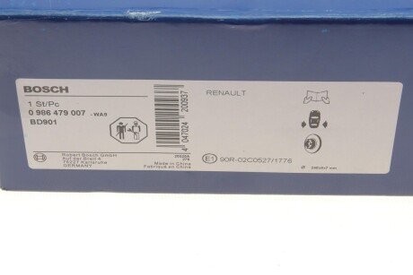 Тормозной диск bosch 0986479007