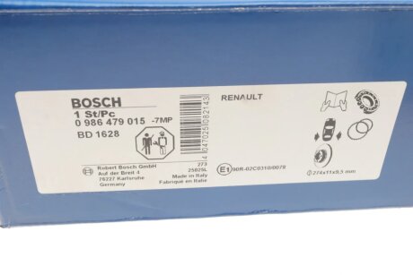 Тормозной диск bosch 0986479015