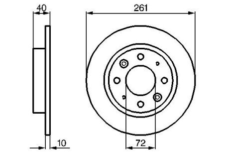 Тормозной диск bosch 0 986 479 018